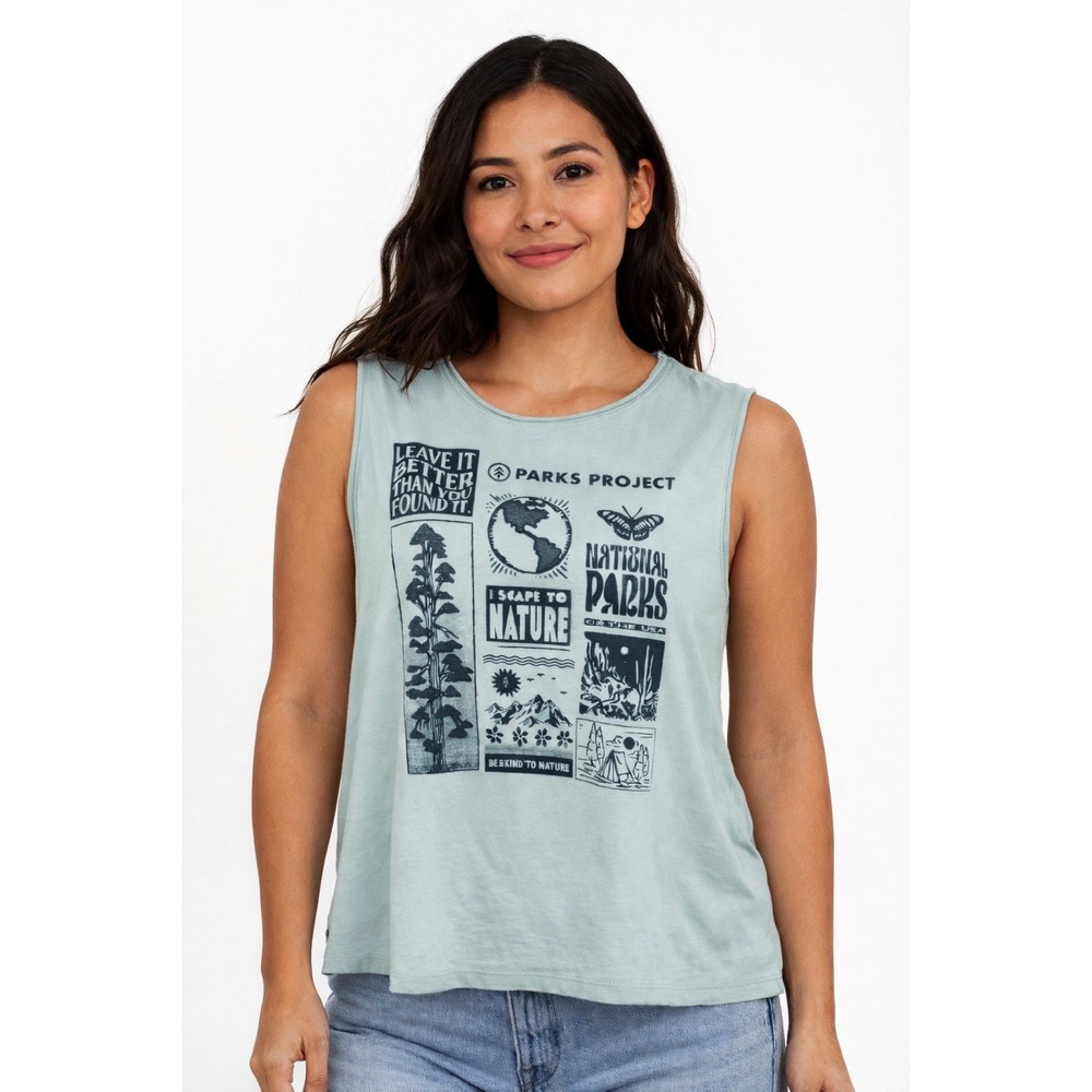 Parks Project National Parks Escape To Nature Graphic Tank Top Sage XL‎ 102-79